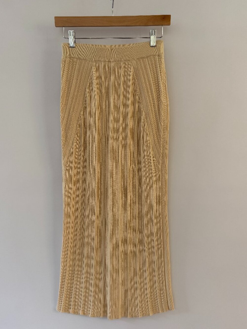 SIENNE Ribbed Knit Column Maxi Skirt